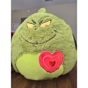 Squishmallows FuzzAMallow Official 12 inch Grinch with Heart Stuffed Plush Toy